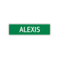 Alexis Street Sign Children Name Room Plate