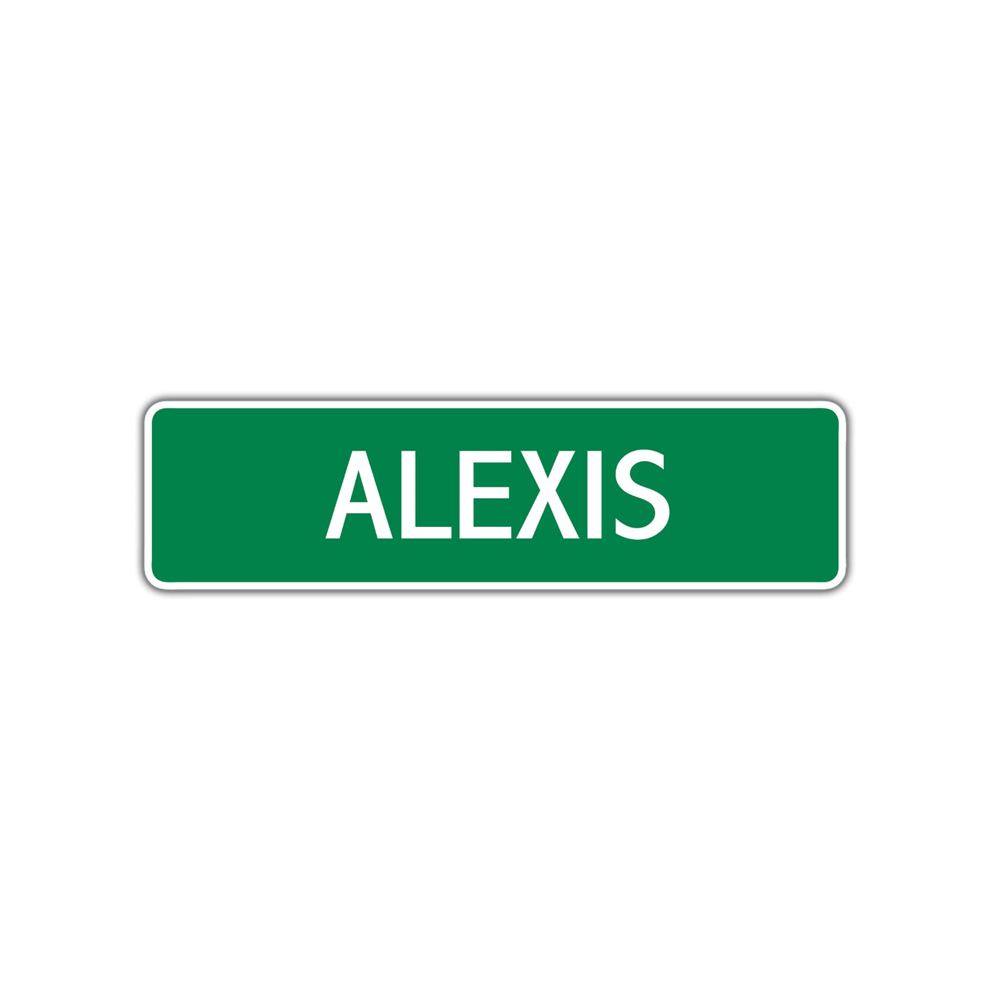 Alexis Street Sign Children Name Room Plate