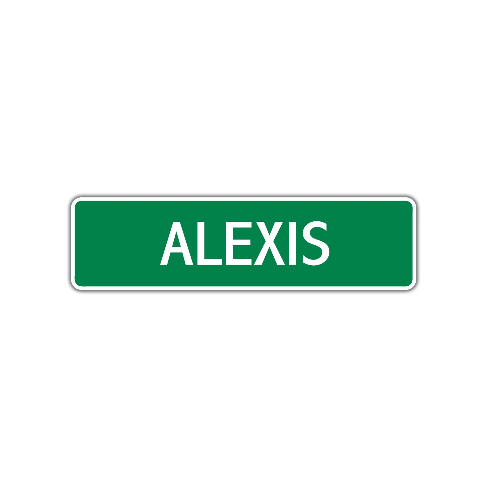 Alexis Street Sign Children Name Room Plate