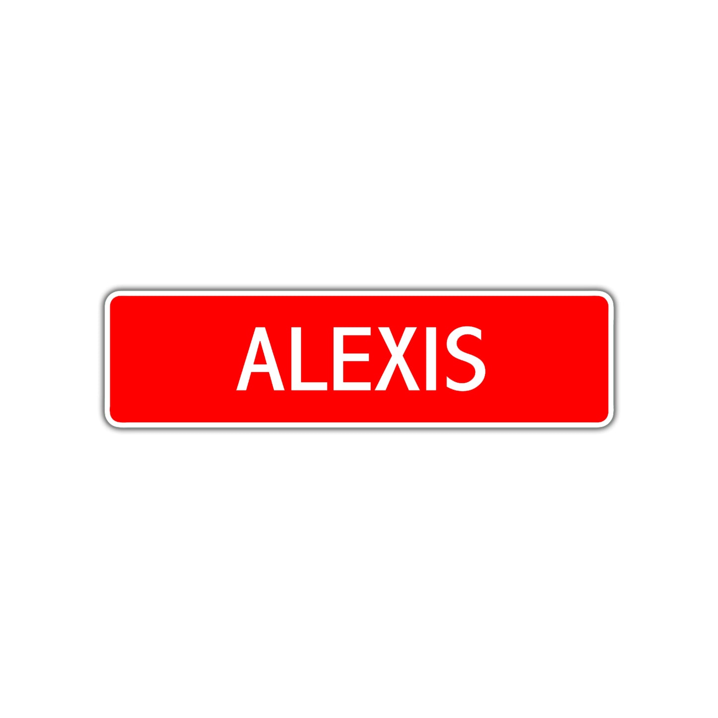 Alexis Street Sign Children Name Room Plate