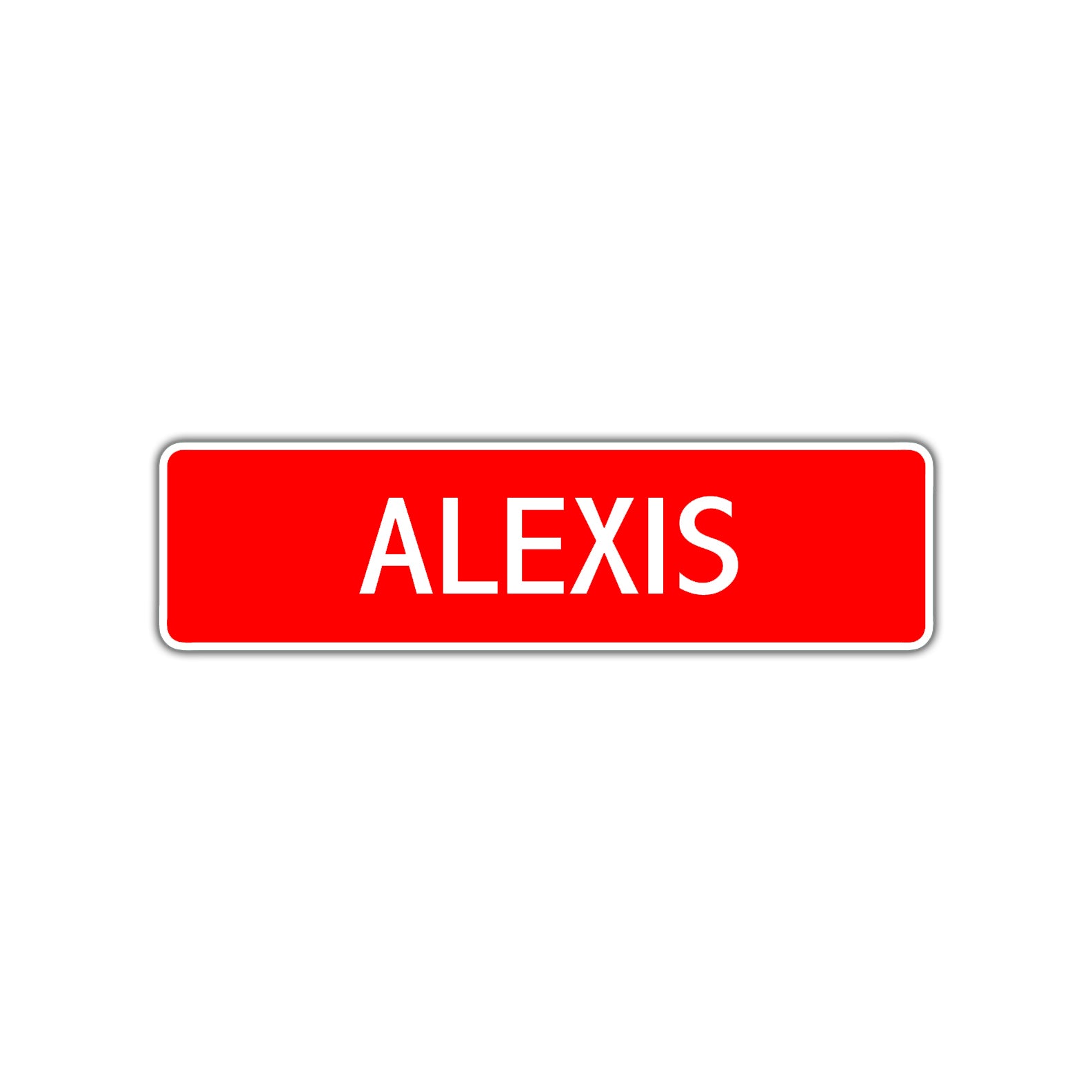 Alexis Street Sign Children Name Room Plate