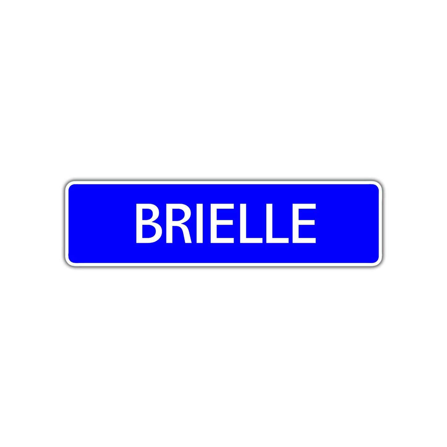 Brielle Street Sign Children Name Room Plate