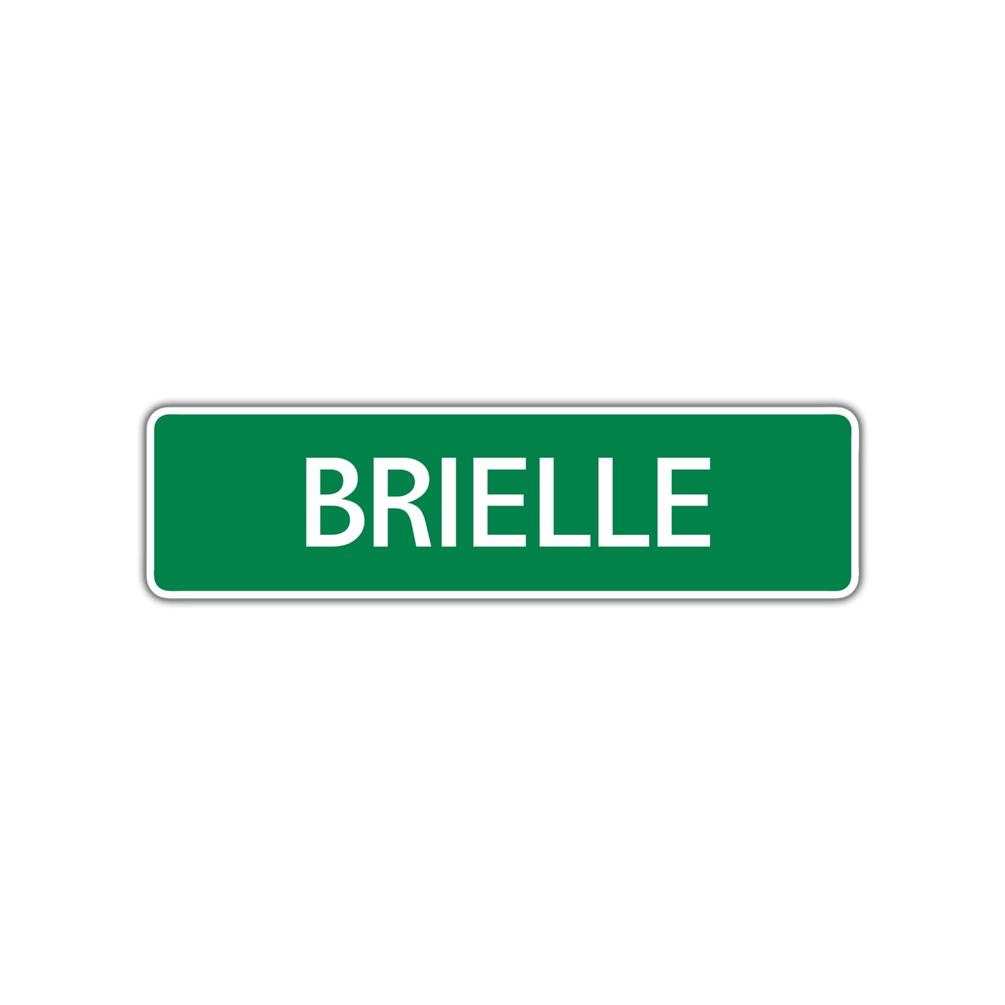 Brielle Street Sign Children Name Room Plate