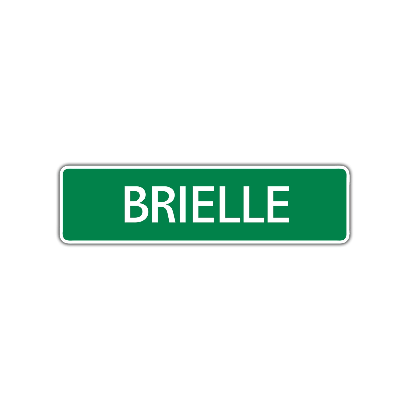 Brielle Street Sign Children Name Room Plate