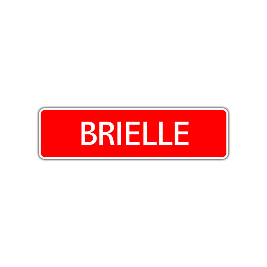 Brielle Street Sign Children Name Room Plate