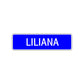 Liliana Street Sign Children Name Room Plate