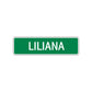 Liliana Street Sign Children Name Room Plate