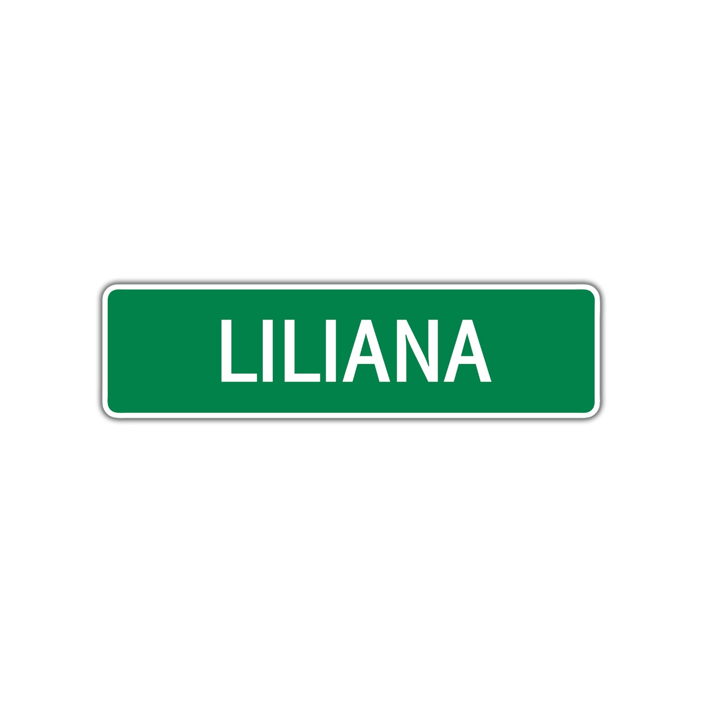 Liliana Street Sign Children Name Room Plate