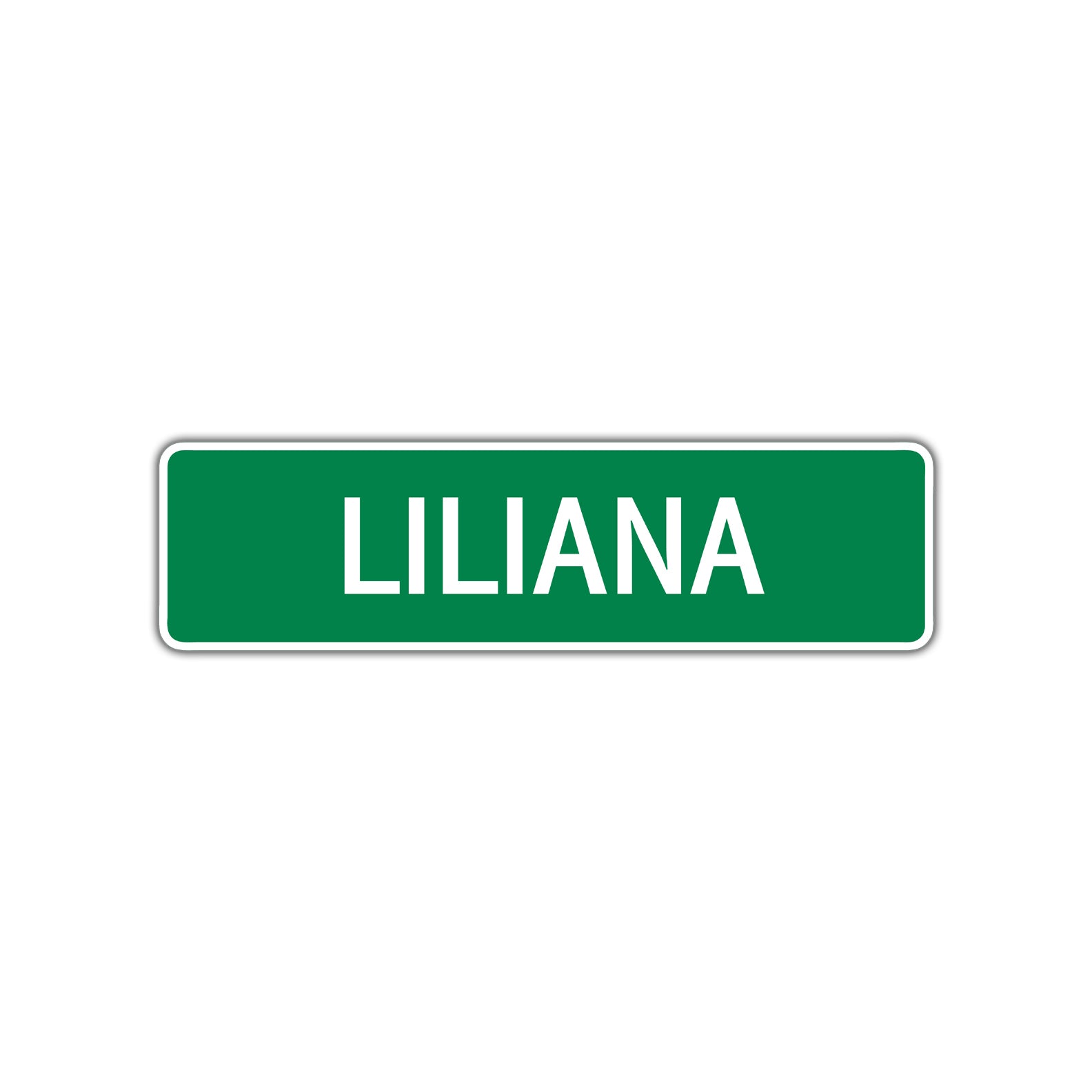 Liliana Street Sign Children Name Room Plate