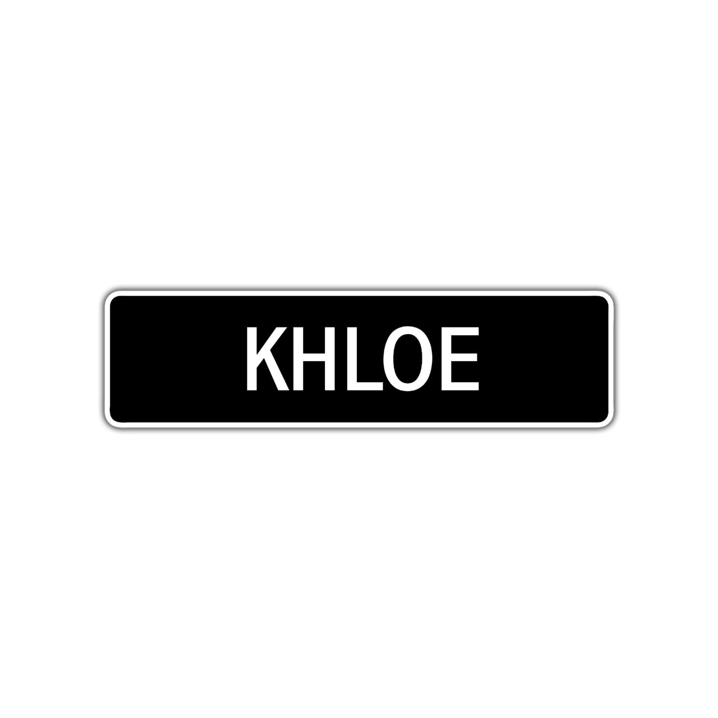 Khloe Street Sign Children Name Room Plate