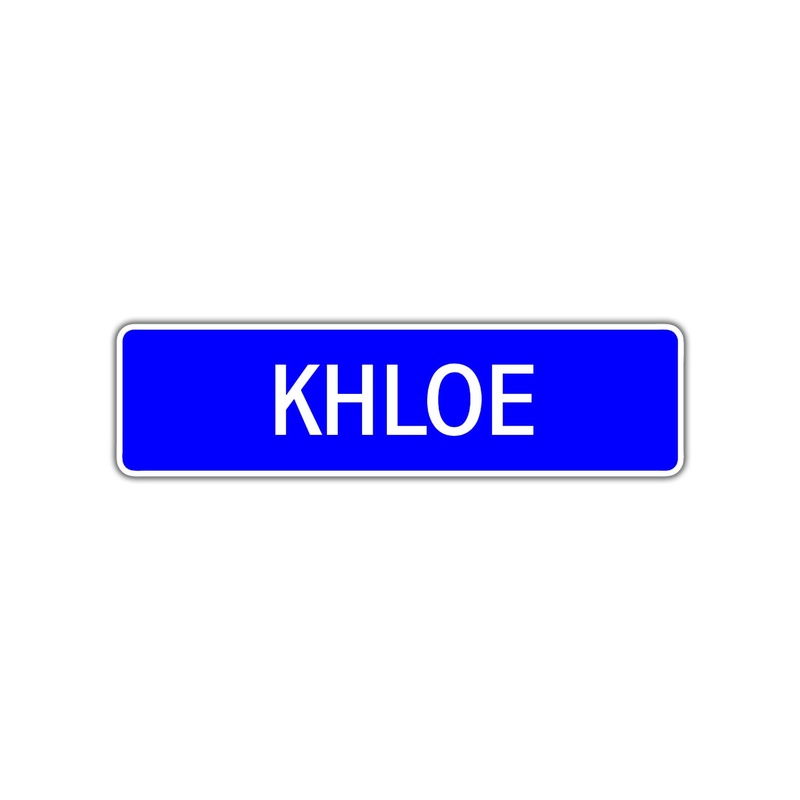 Khloe Street Sign Children Name Room Plate