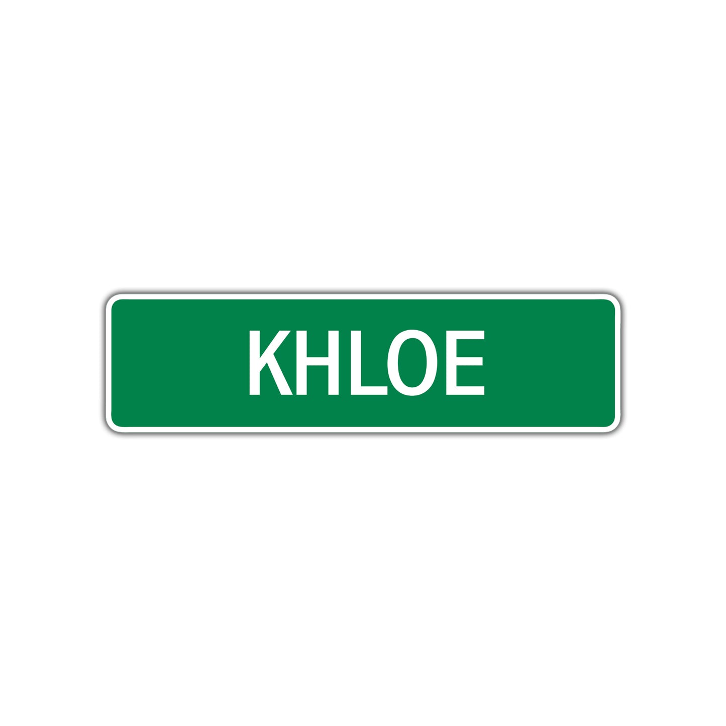 Khloe Street Sign Children Name Room Plate