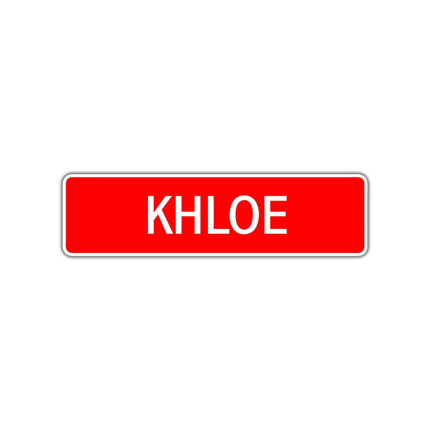 Khloe Street Sign Children Name Room Plate
