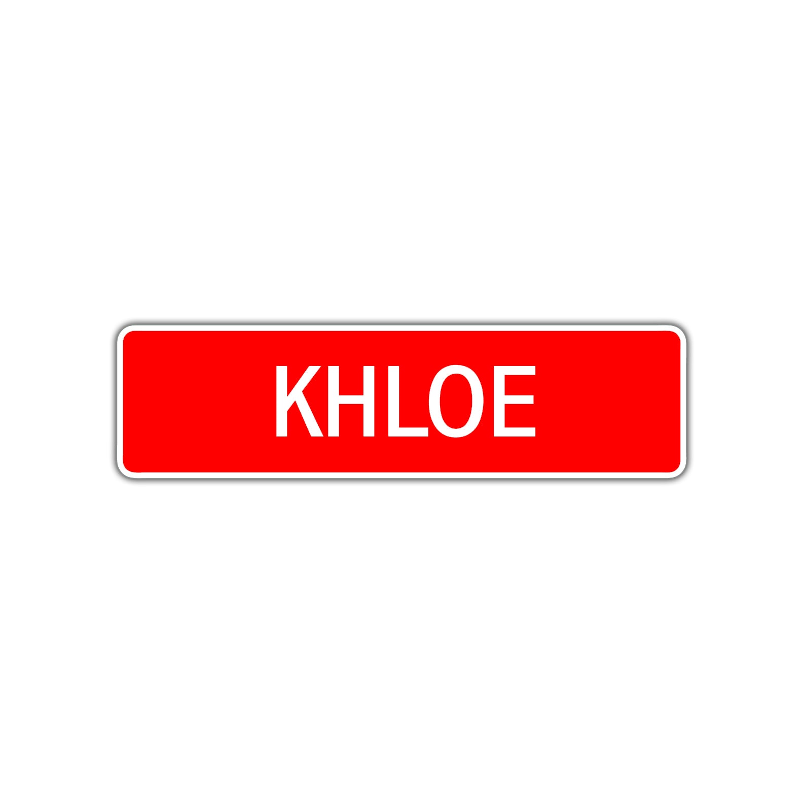 Khloe Street Sign Children Name Room Plate