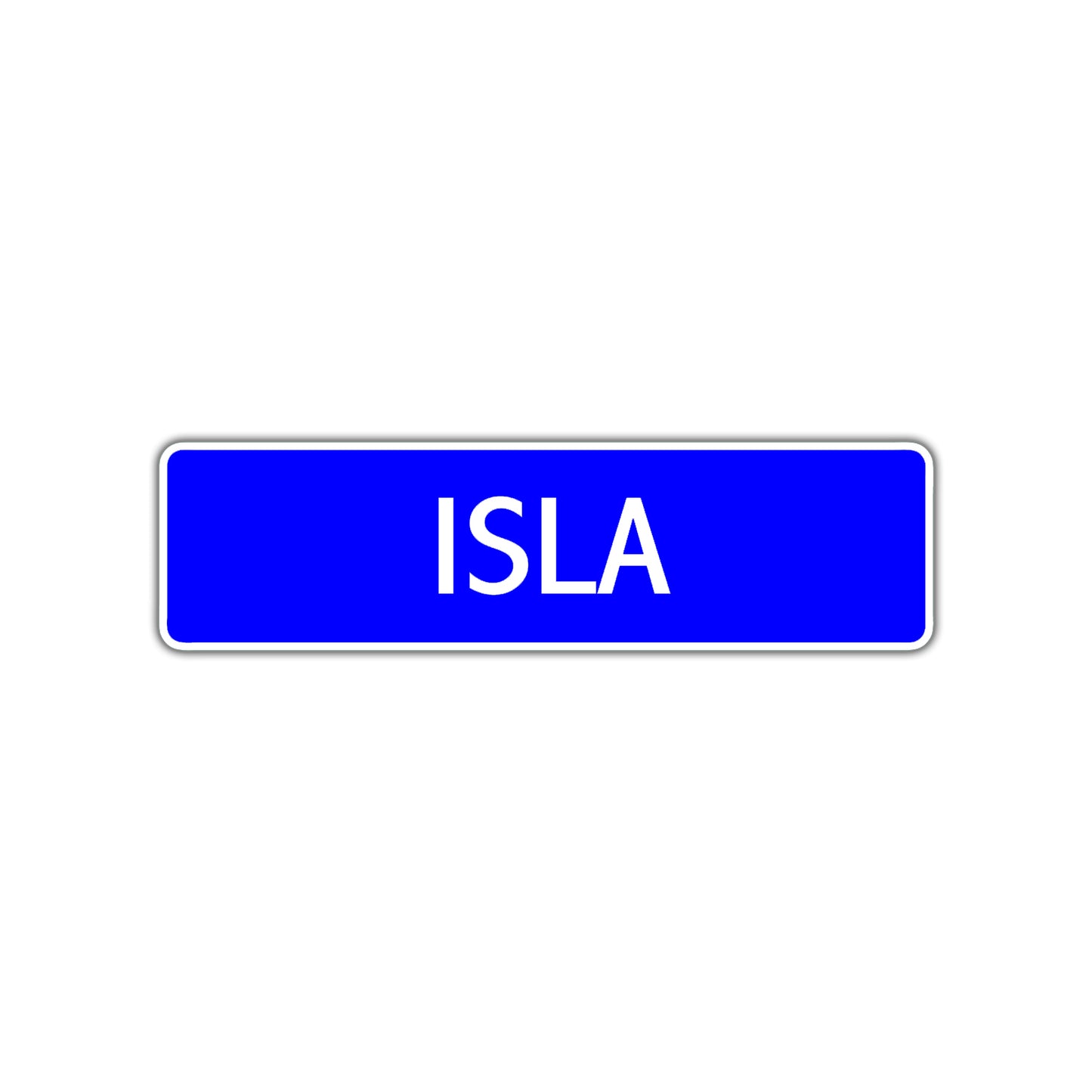 Isla Street Sign Children Name Room Plate