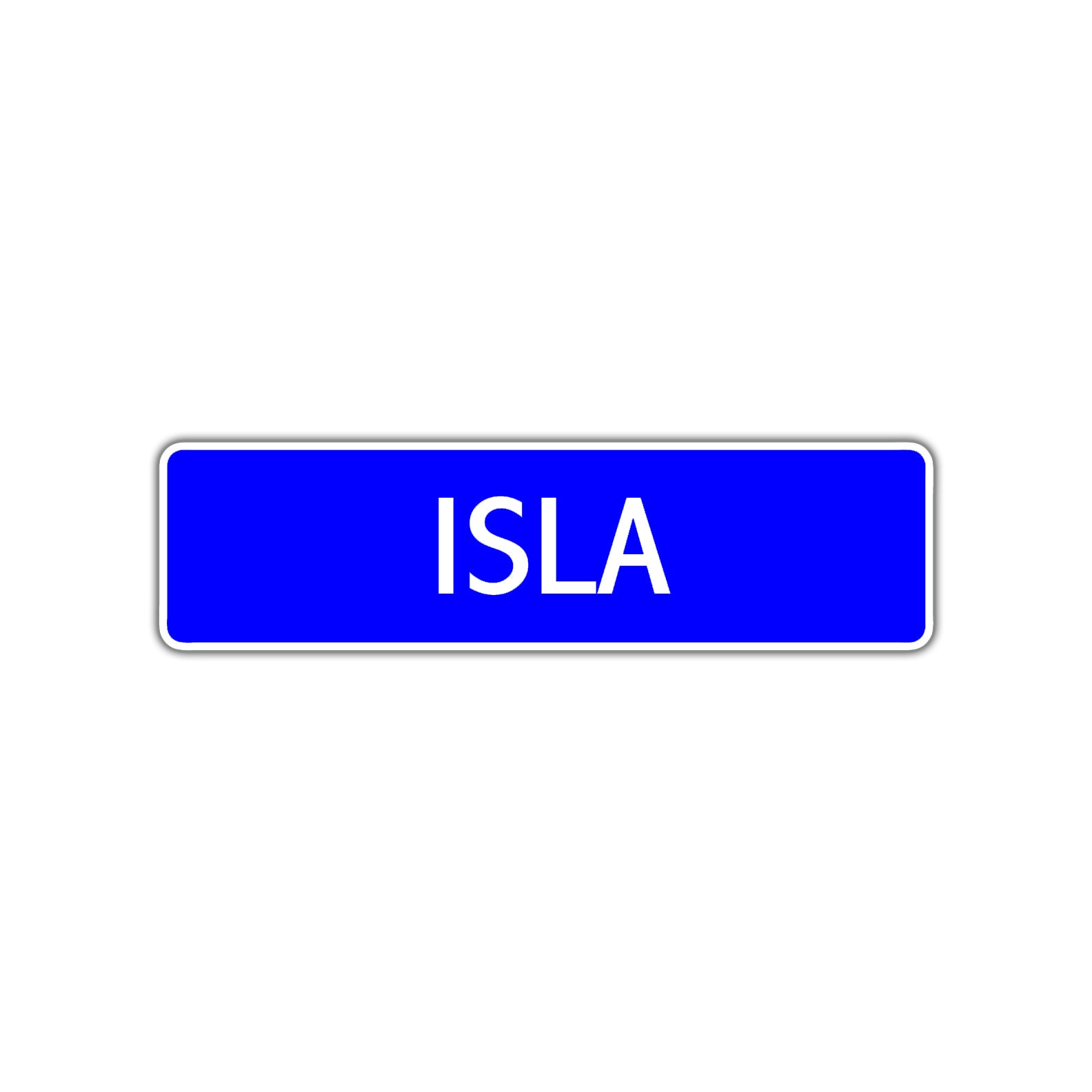 Isla Street Sign Children Name Room Plate