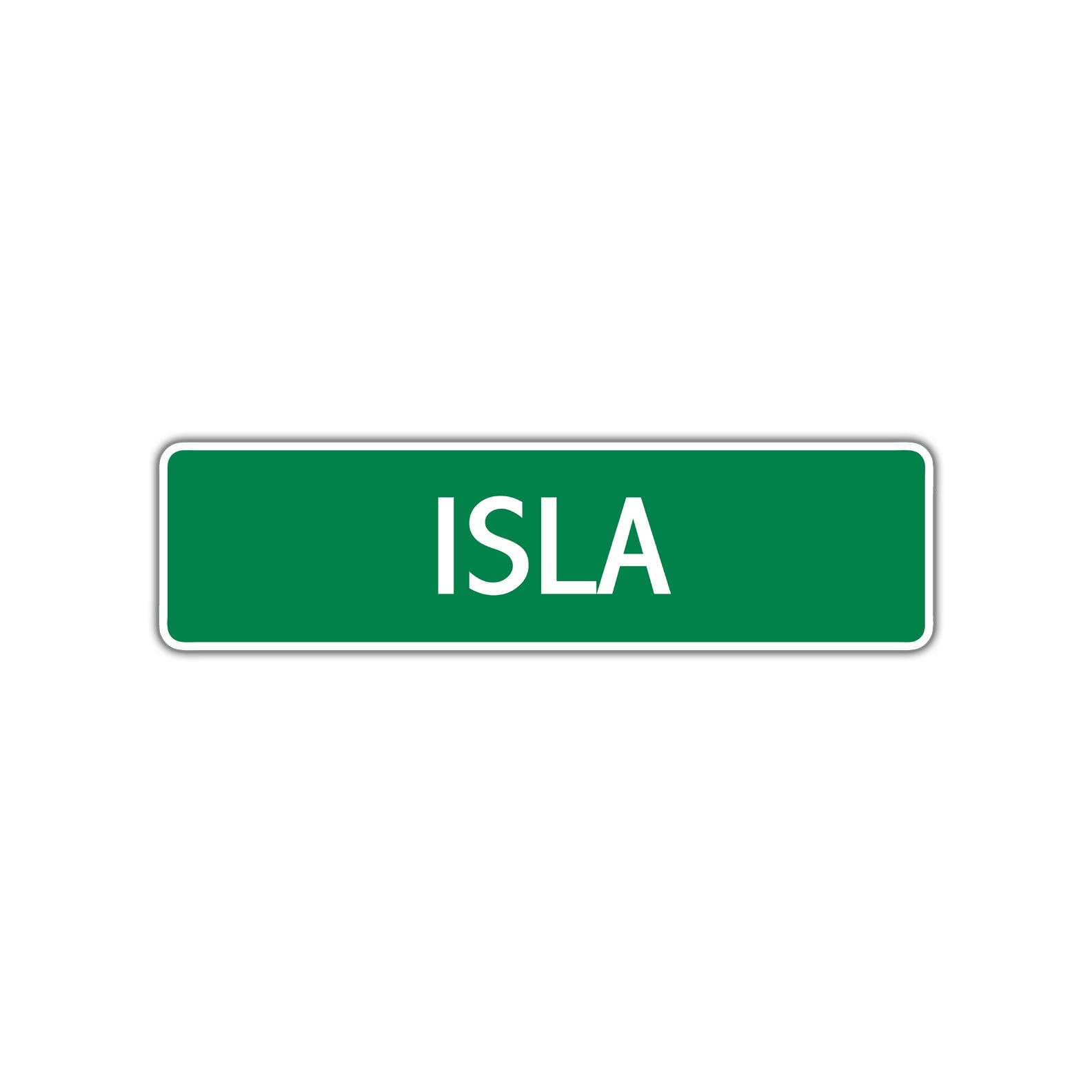 Isla Street Sign Children Name Room Plate