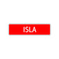 Isla Street Sign Children Name Room Plate
