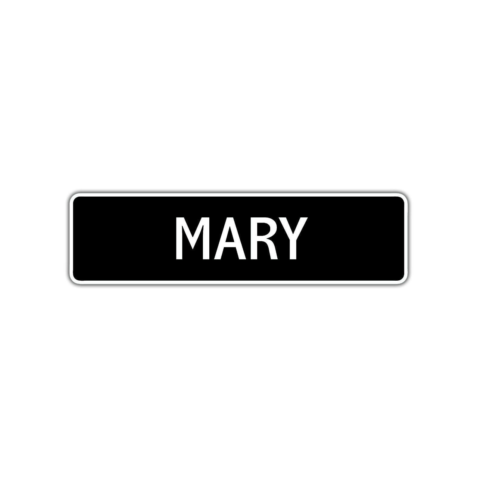 Mary Street Sign Children Name Room Plate