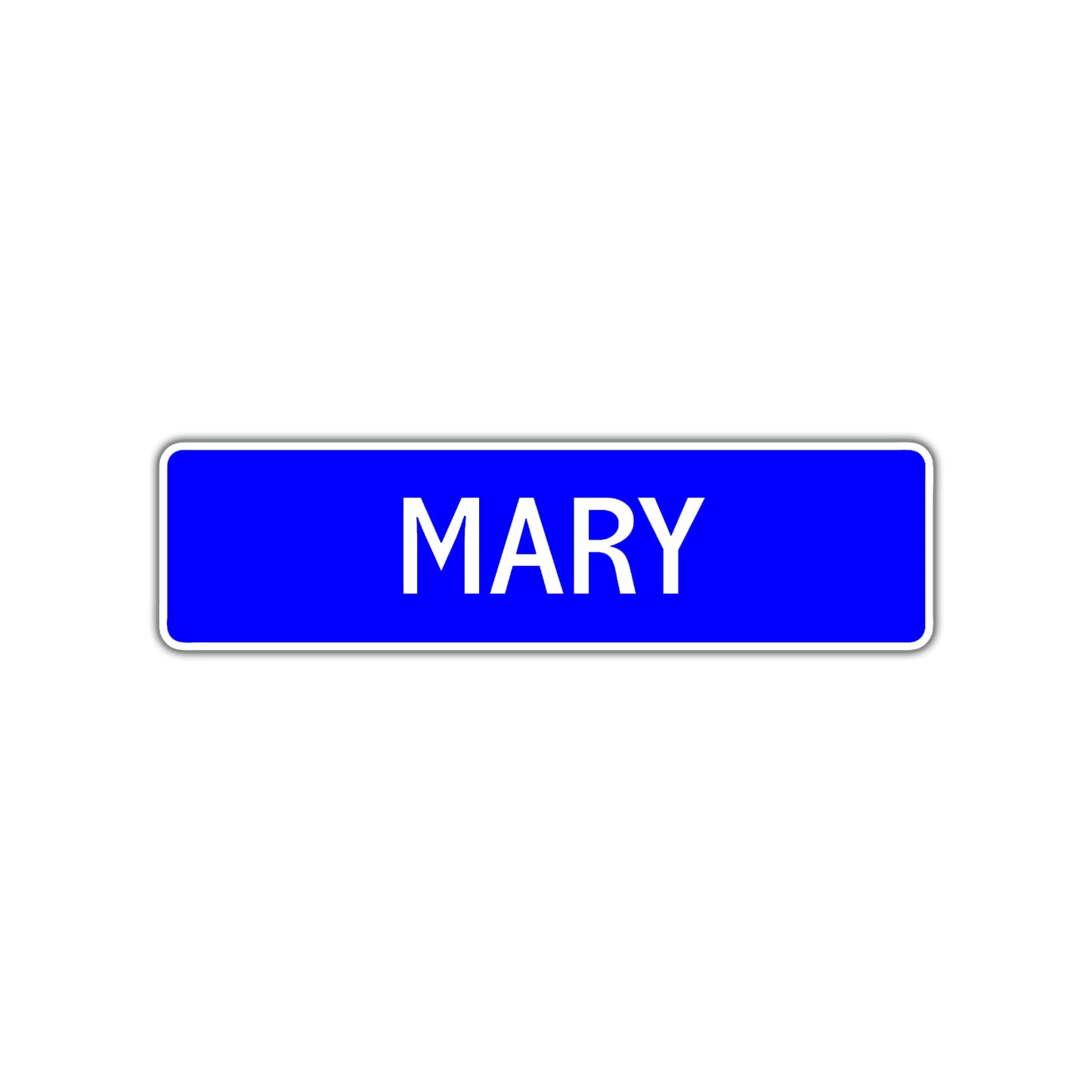 Mary Street Sign Children Name Room Plate