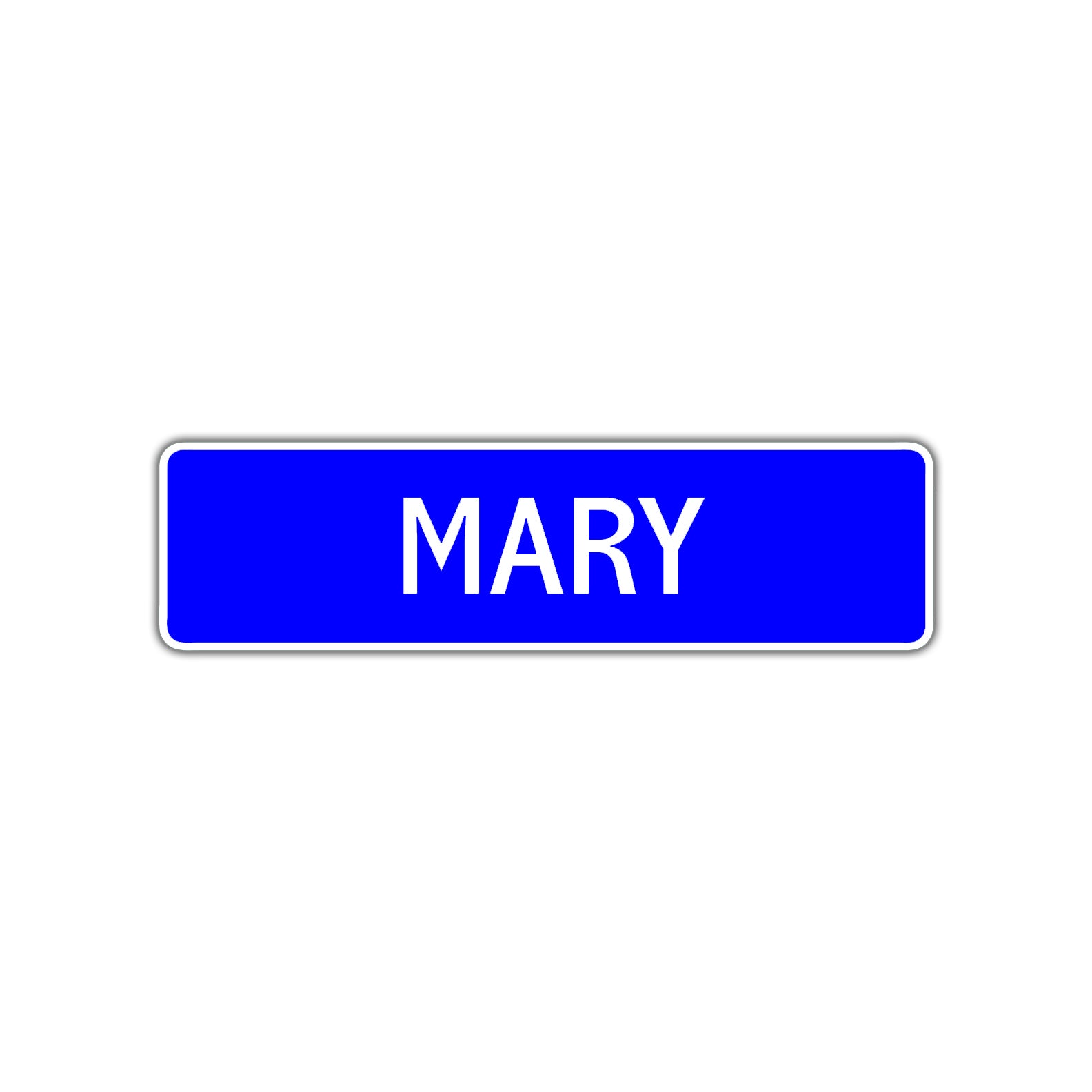 Mary Street Sign Children Name Room Plate