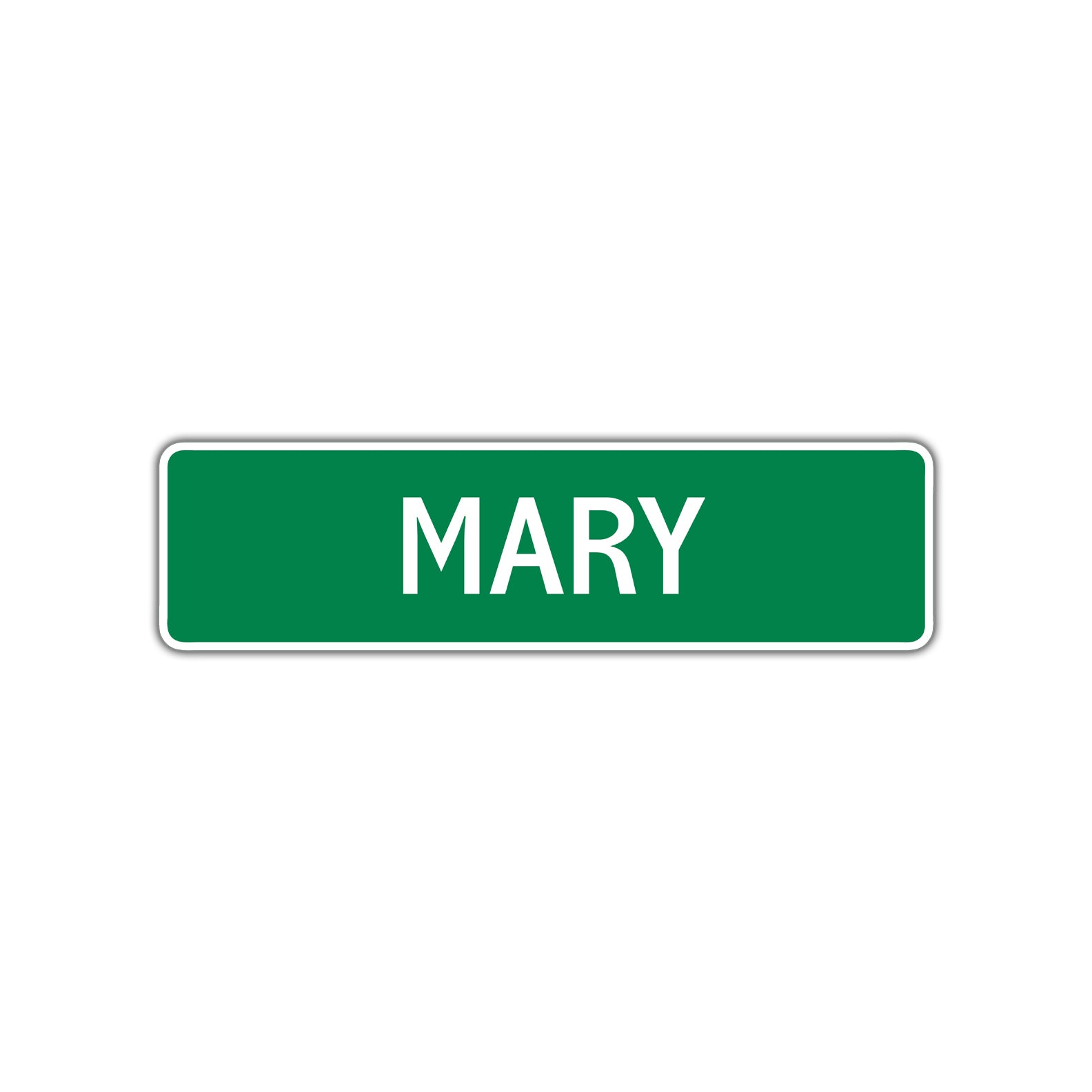 Mary Street Sign Children Name Room Plate
