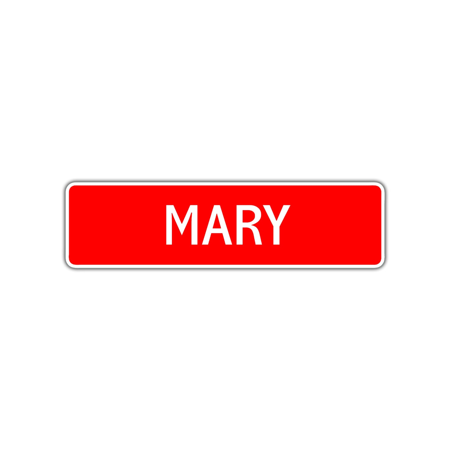 Mary Street Sign Children Name Room Plate