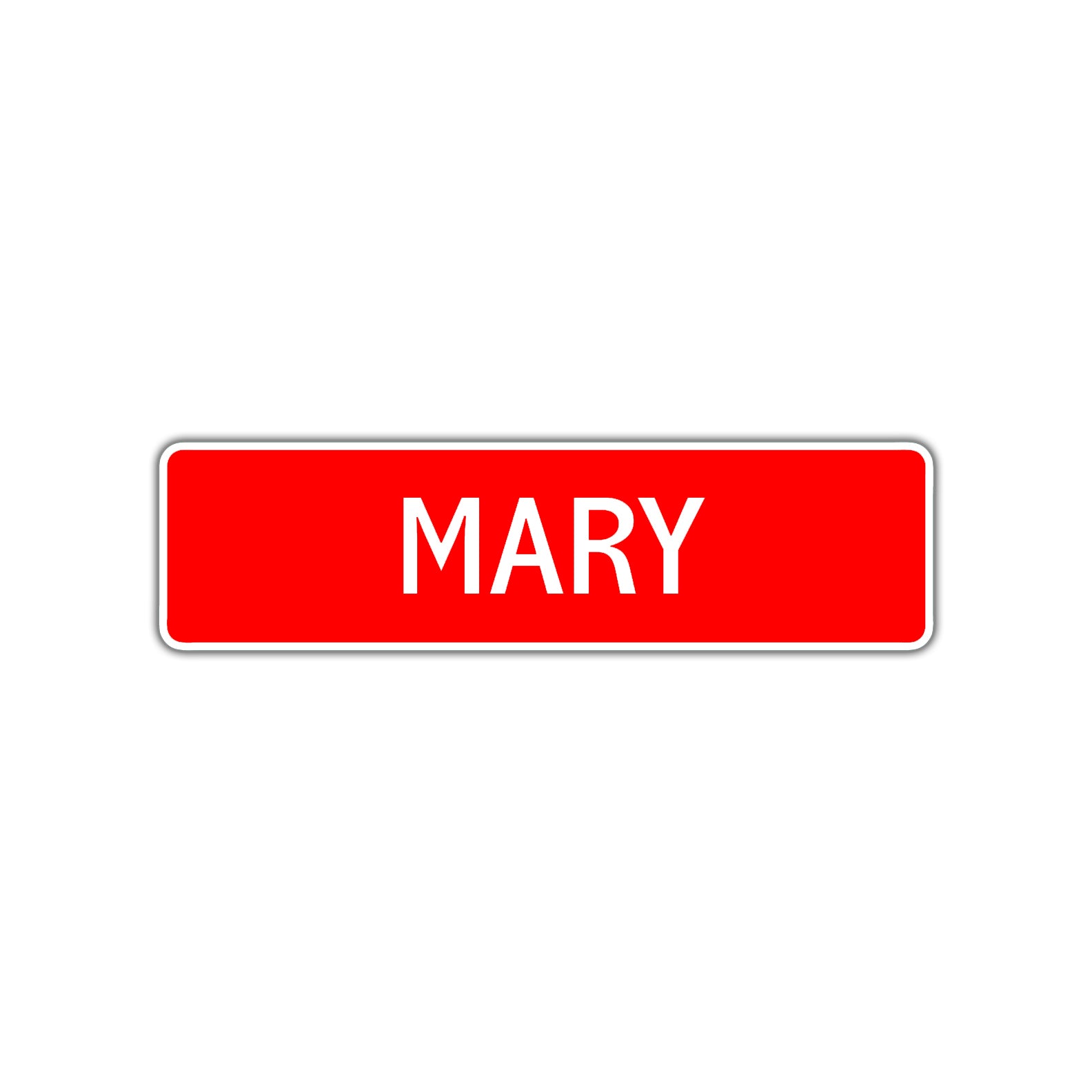 Mary Street Sign Children Name Room Plate
