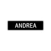 Andrea Street Sign Children Name Room Plate