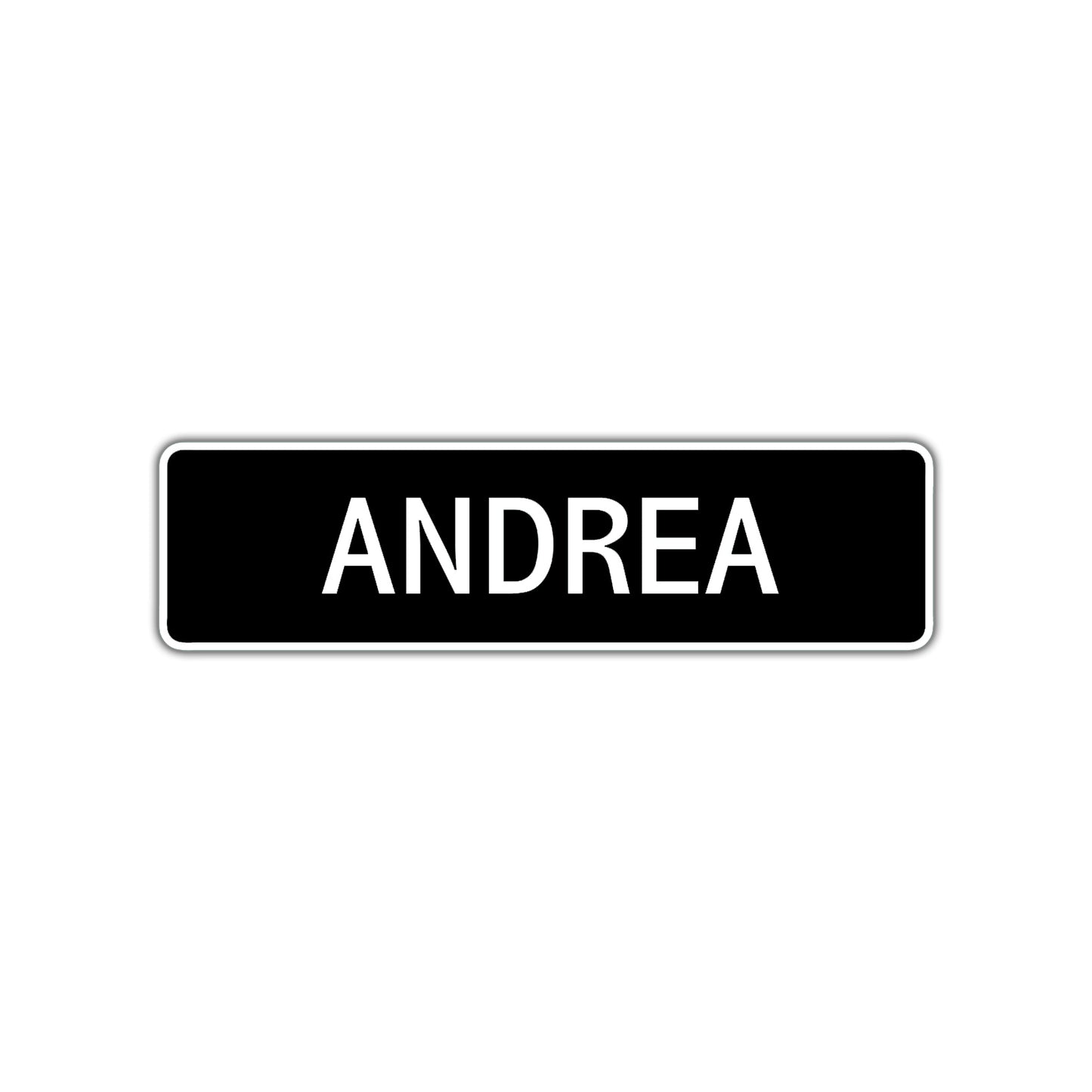 Andrea Street Sign Children Name Room Plate