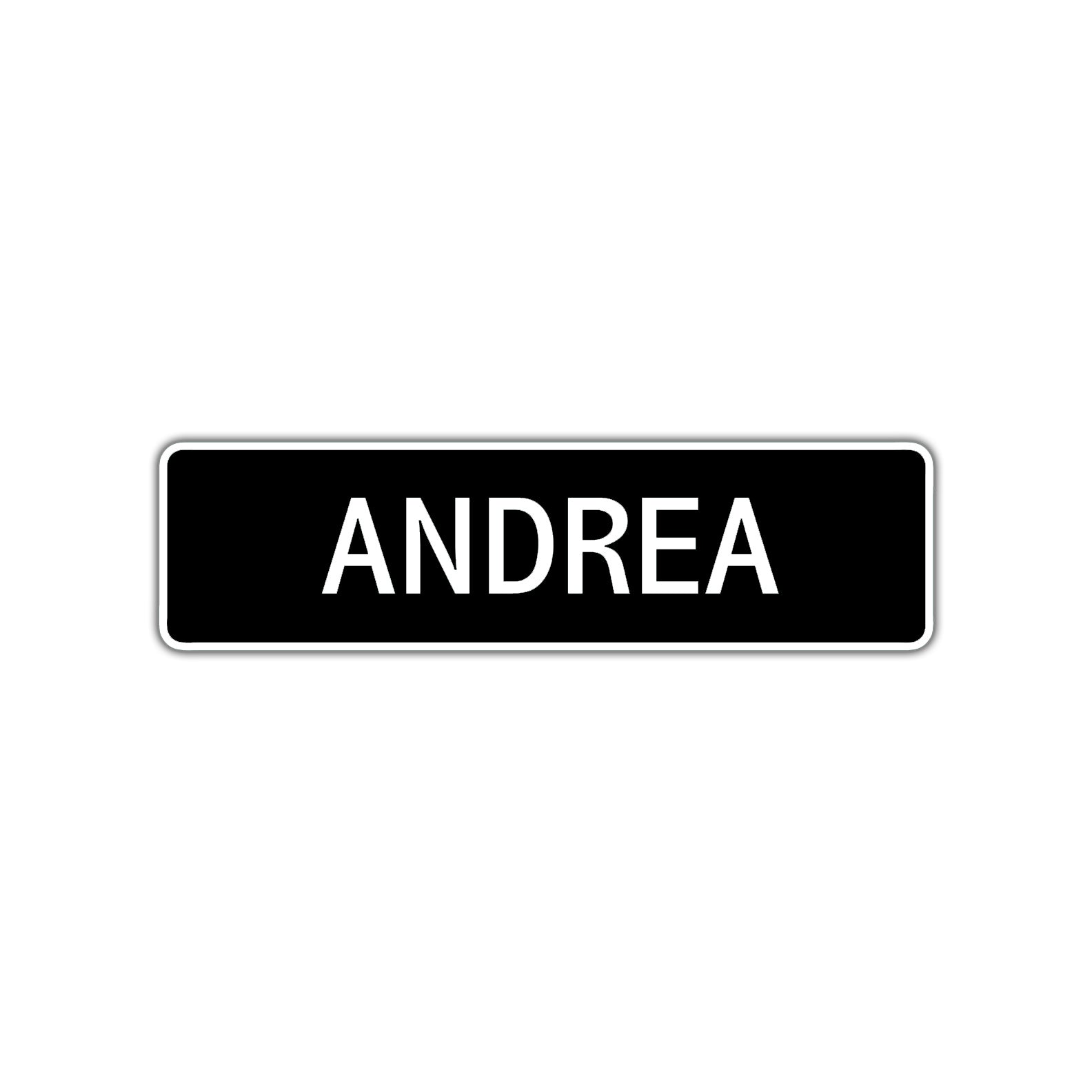 Andrea Street Sign Children Name Room Plate
