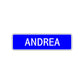 Andrea Street Sign Children Name Room Plate