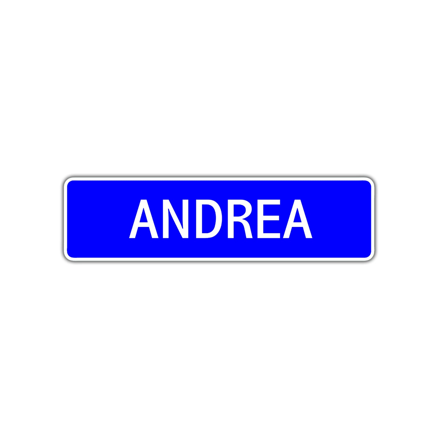 Andrea Street Sign Children Name Room Plate