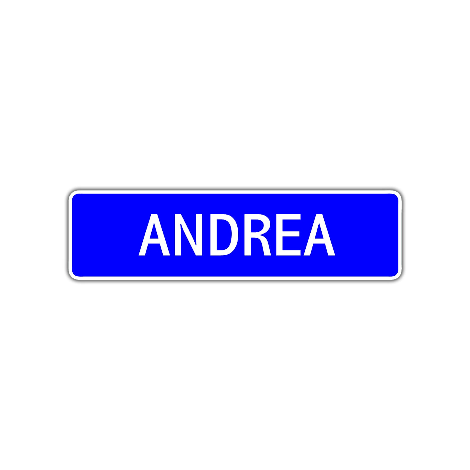 Andrea Street Sign Children Name Room Plate