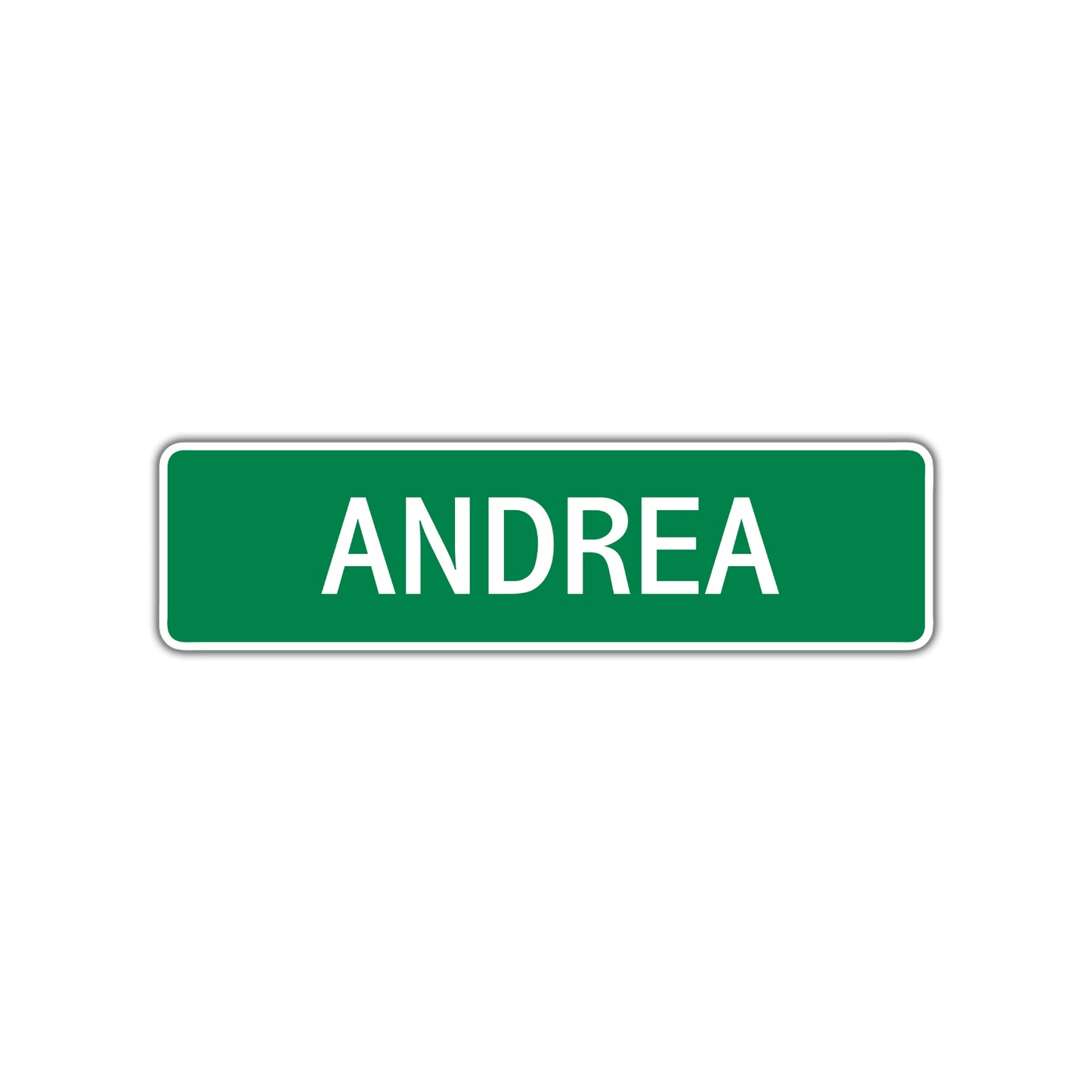 Andrea Street Sign Children Name Room Plate