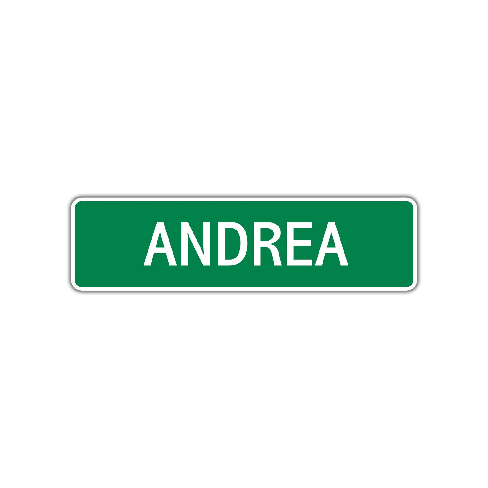 Andrea Street Sign Children Name Room Plate