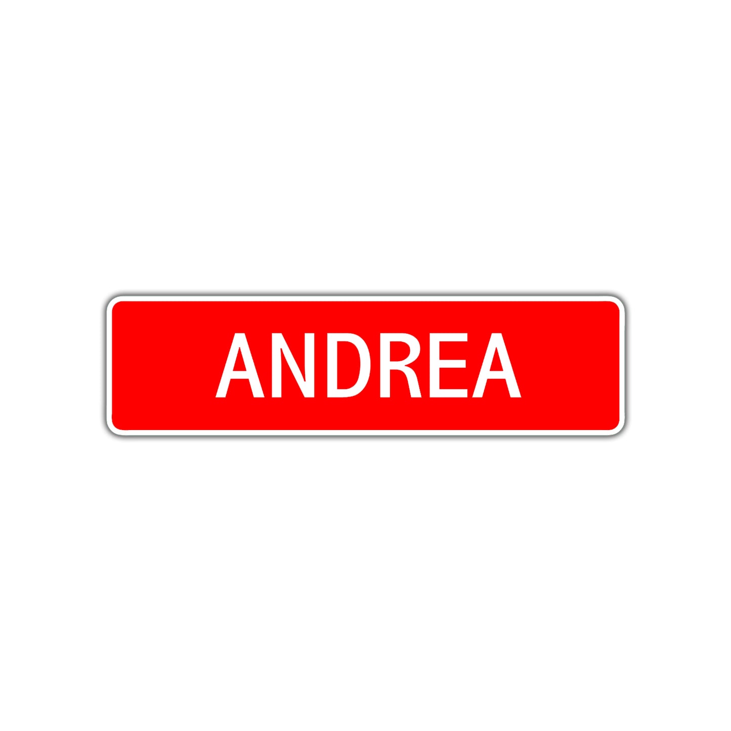 Andrea Street Sign Children Name Room Plate