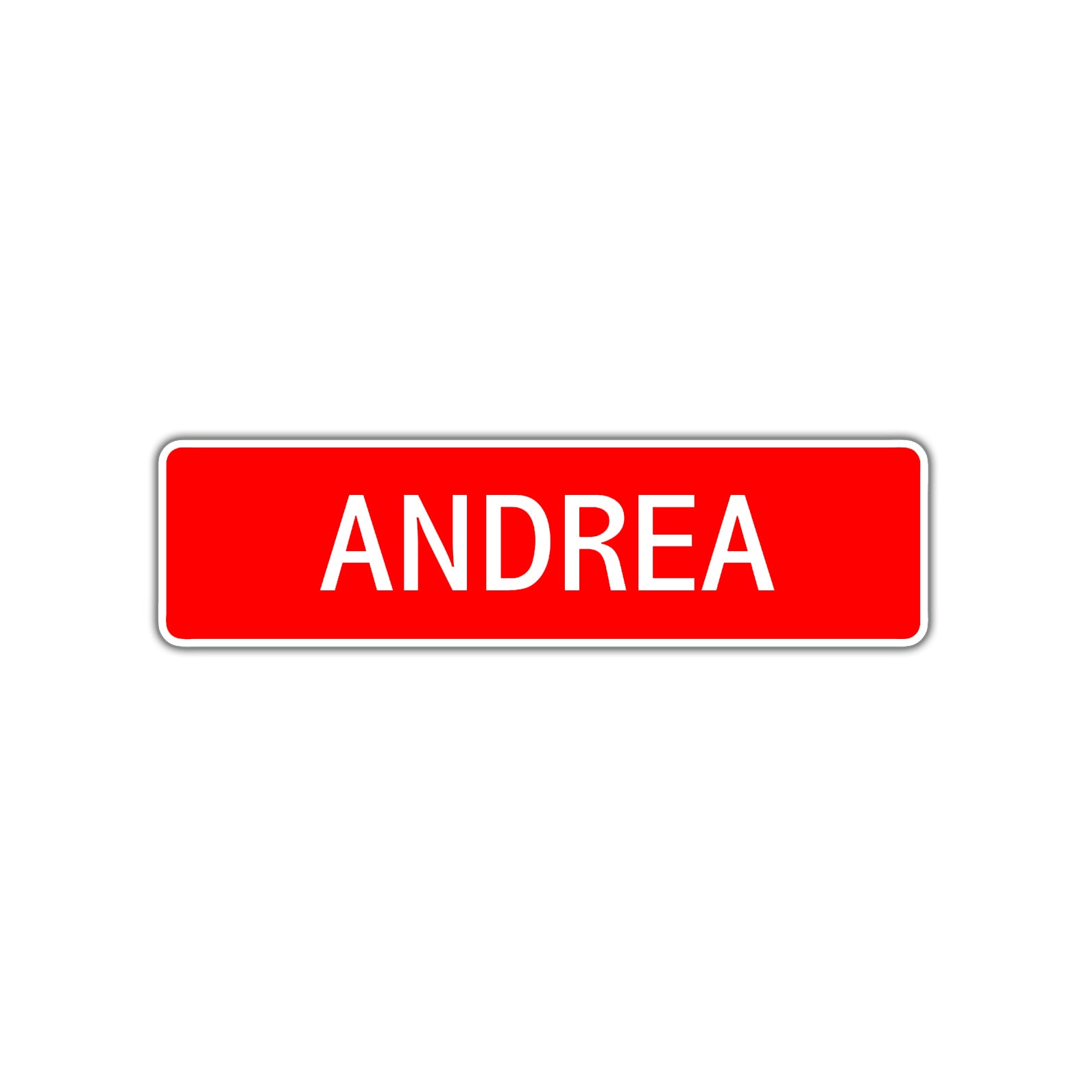 Andrea Street Sign Children Name Room Plate