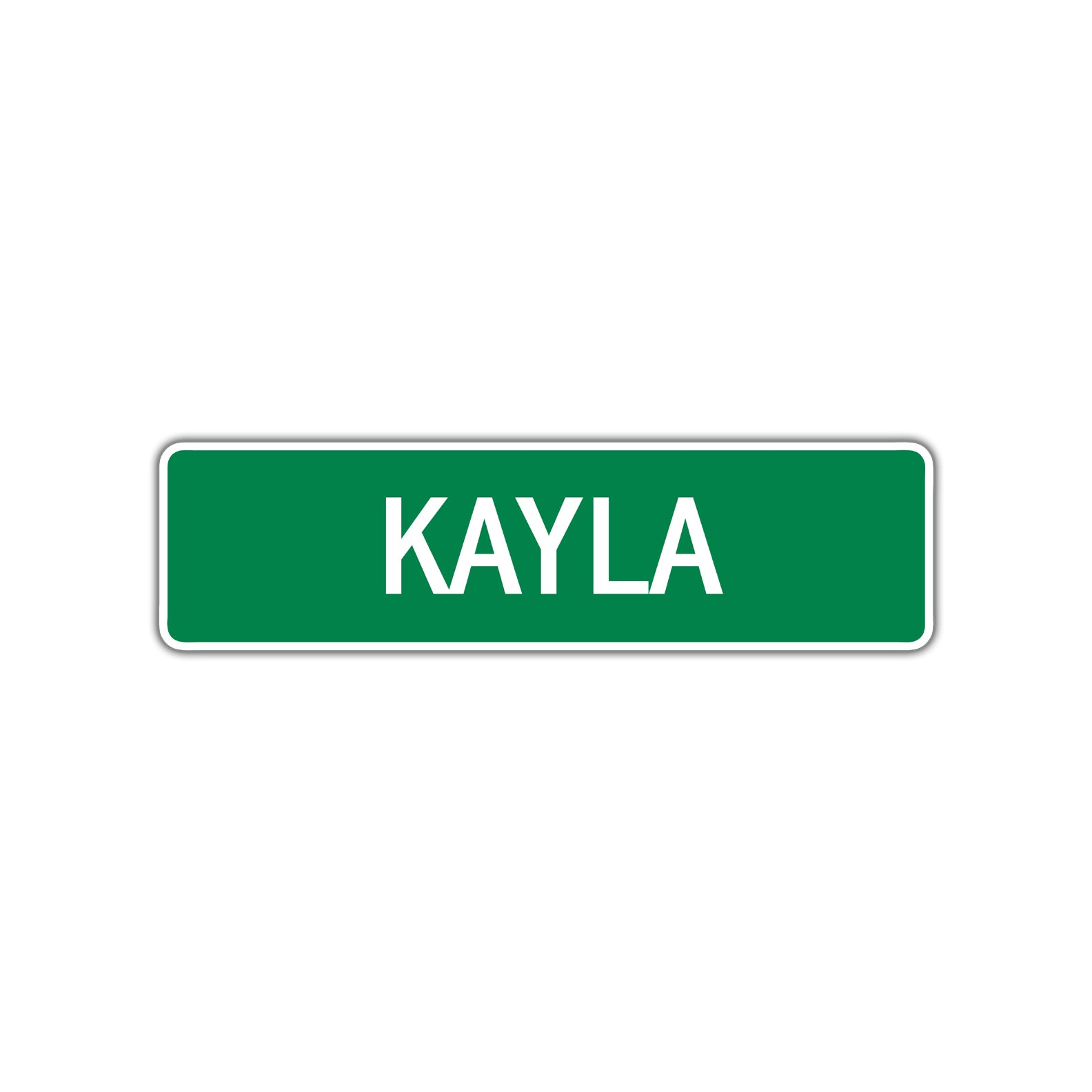 Kayla Street Sign Children Name Room Plate