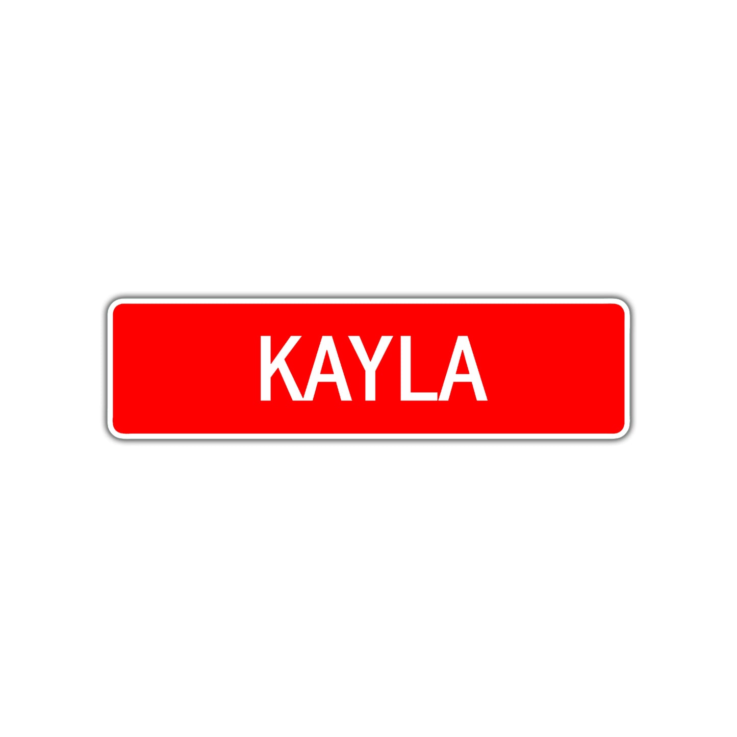 Kayla Street Sign Children Name Room Plate