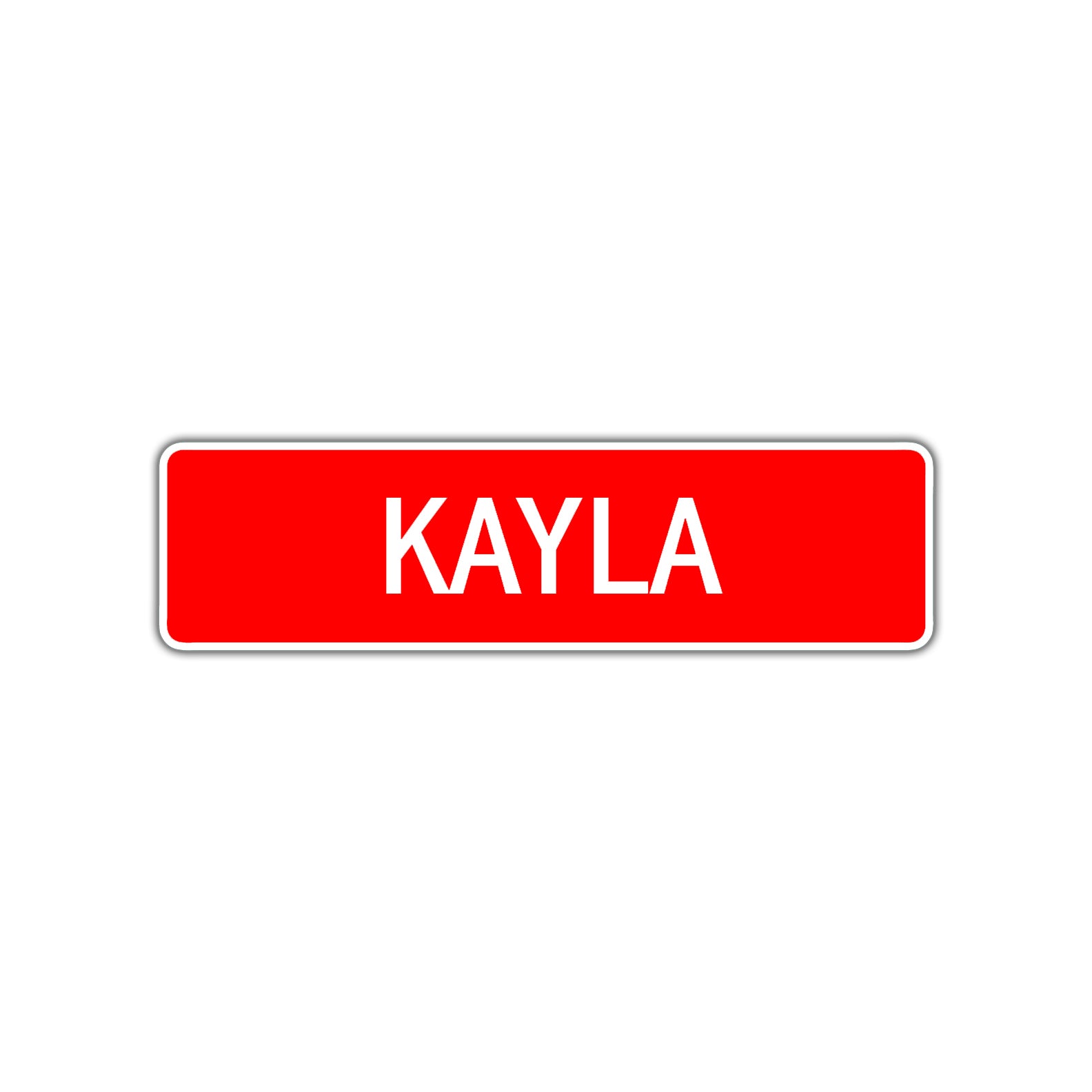 Kayla Street Sign Children Name Room Plate