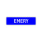 Emery Street Sign Children Name Room Plate