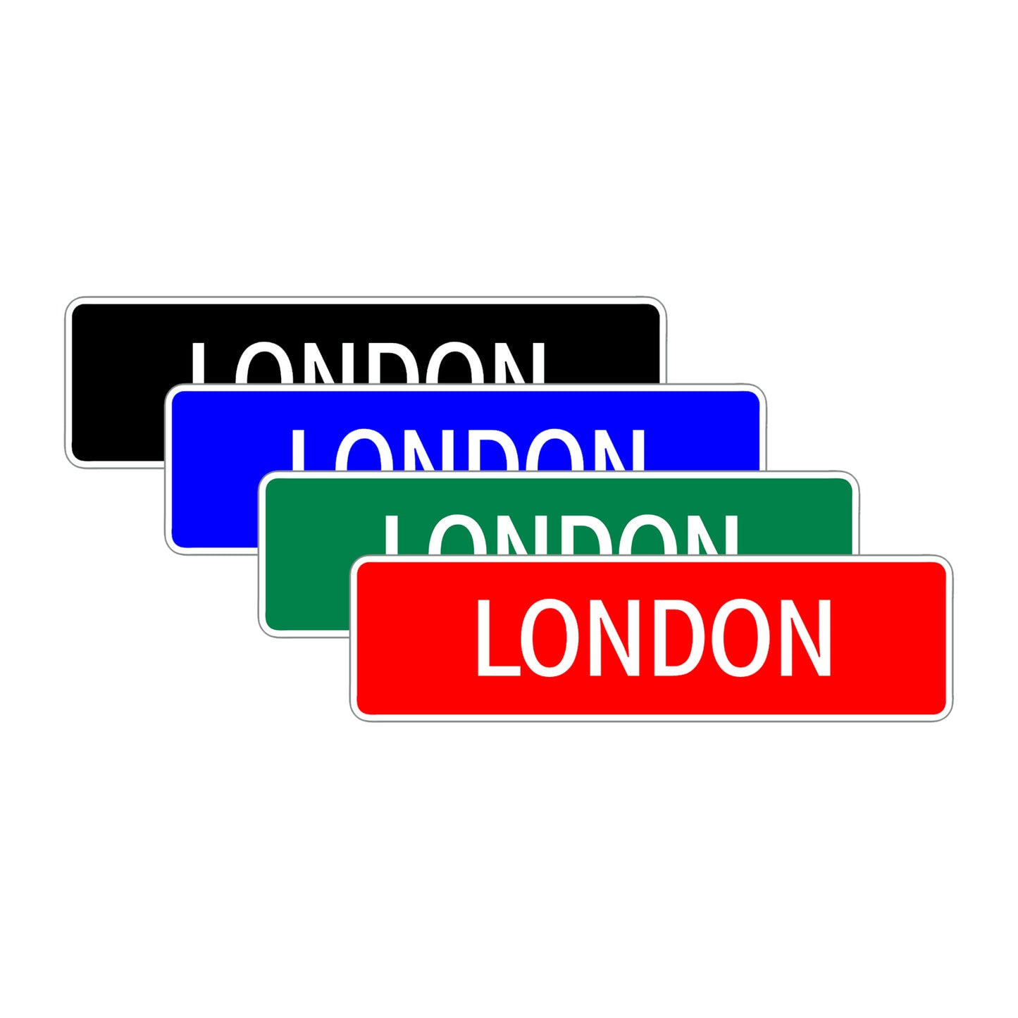 London Street Sign Children Name Room Plate