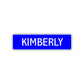 Kimberly Street Sign Children Name Room Plate
