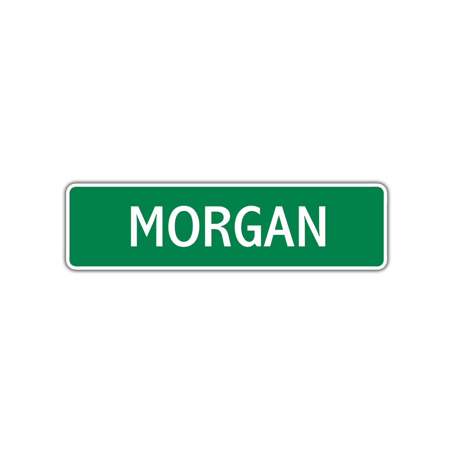 Morgan Street Sign Children Name Room Plate