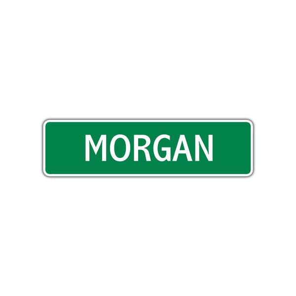 Morgan Street Sign Children Name Room Plate - Sign Fever