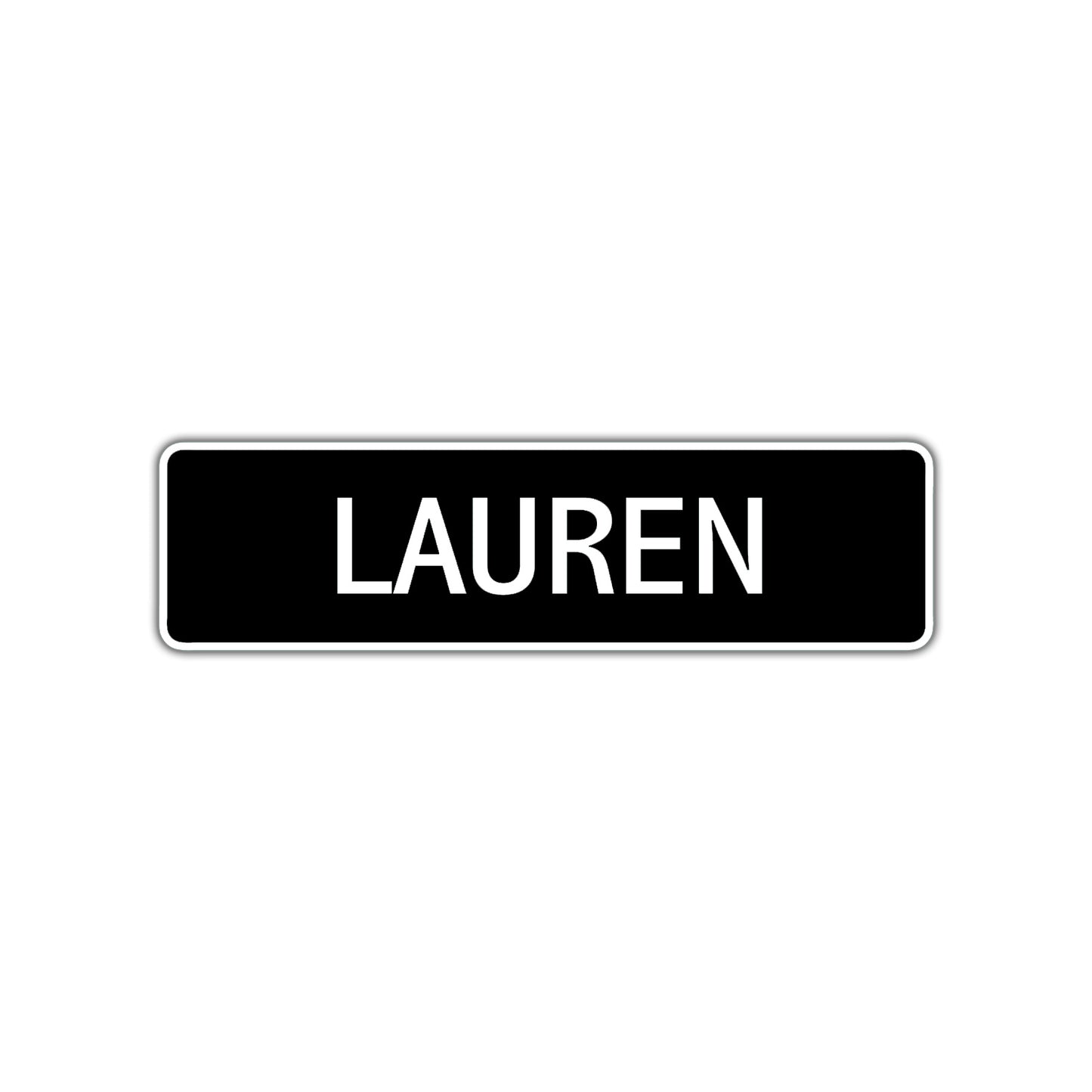 Lauren Street Sign Children Name Room Plate