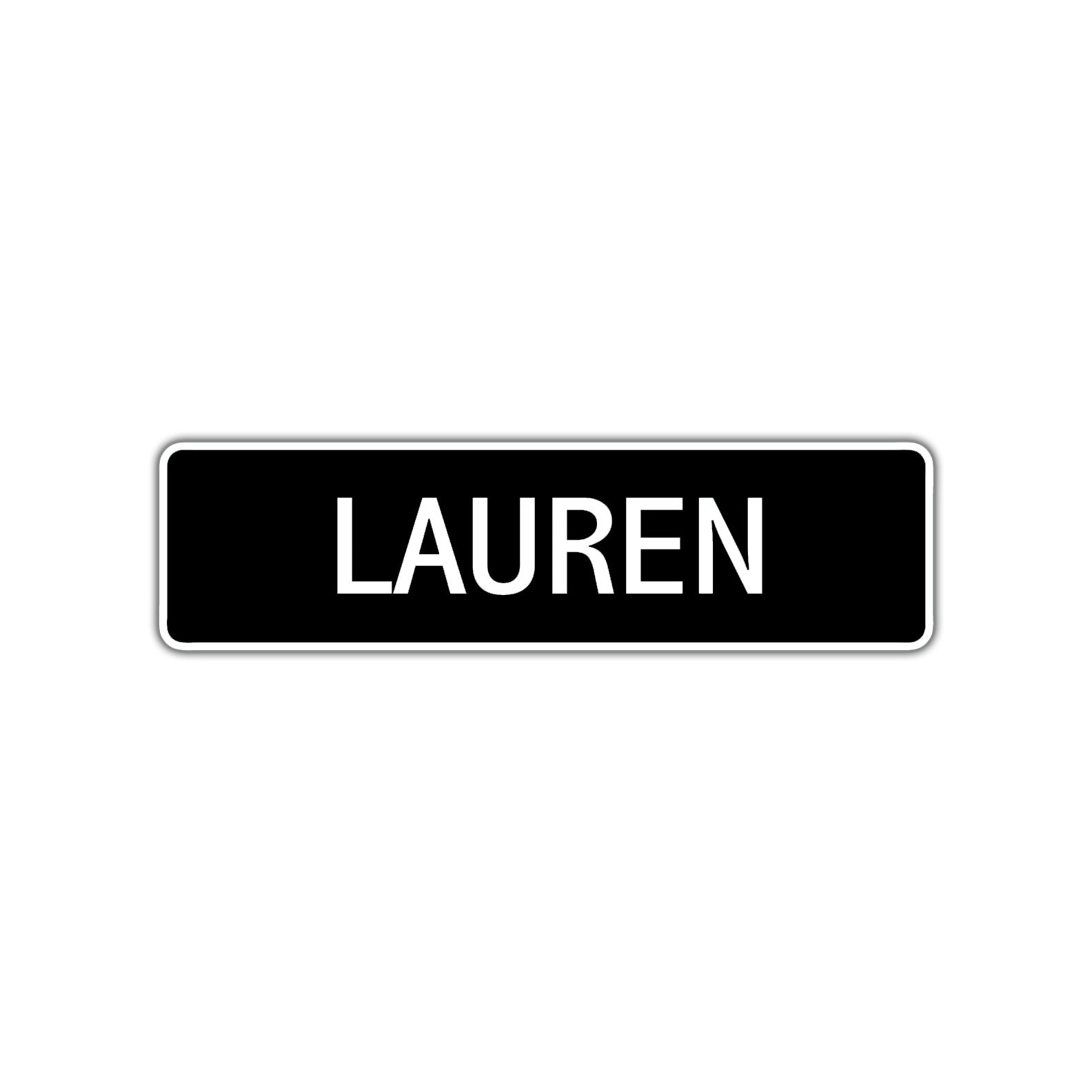 Lauren Street Sign Children Name Room Plate