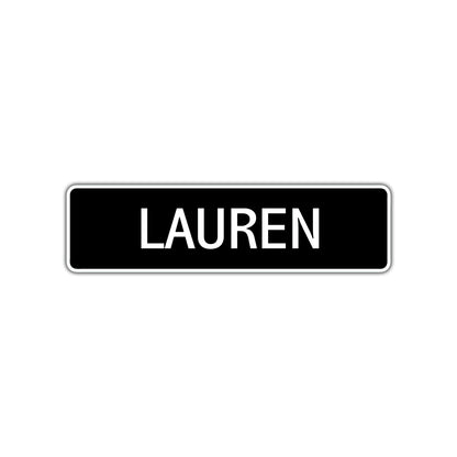 Lauren Street Sign Children Name Room Plate