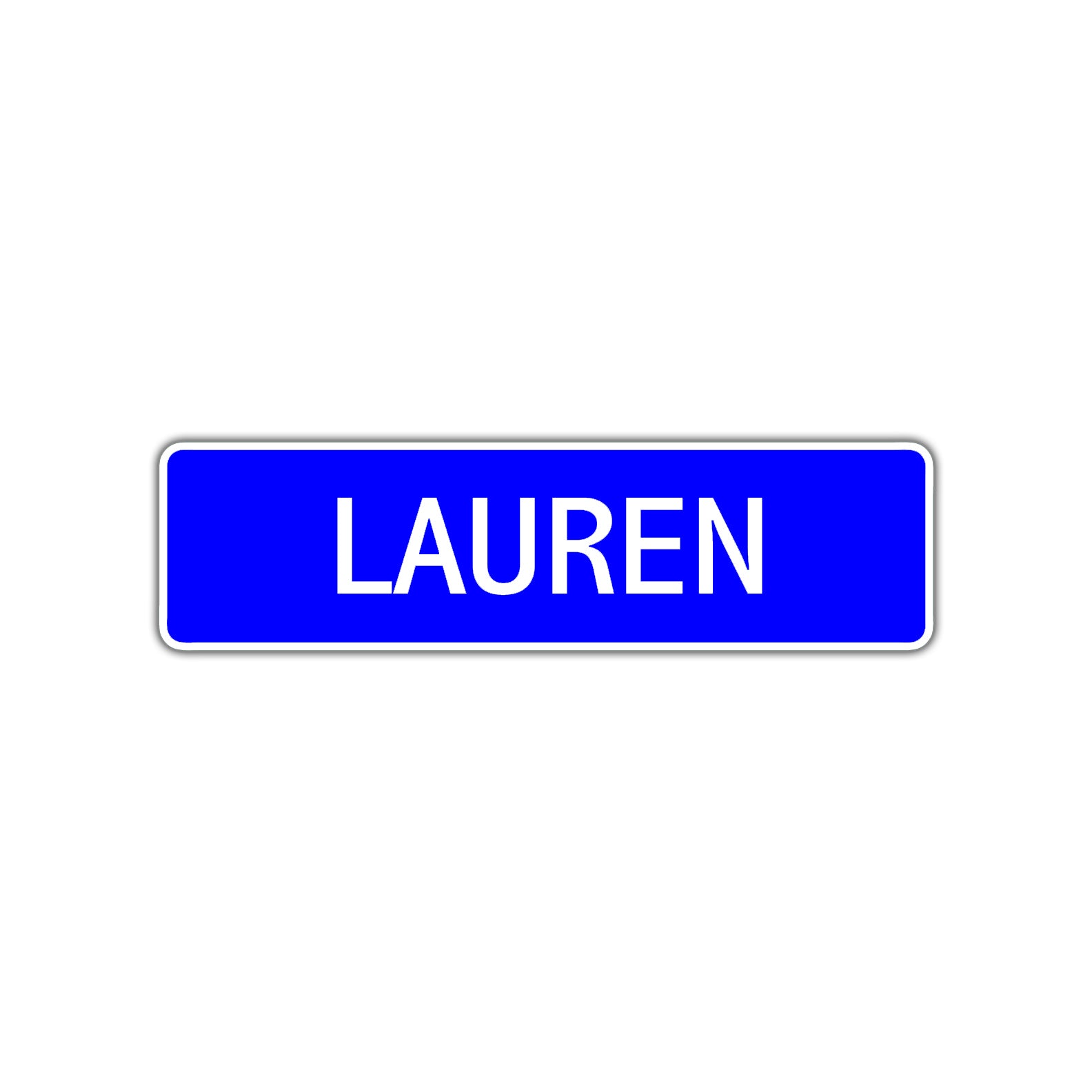 Lauren Street Sign Children Name Room Plate